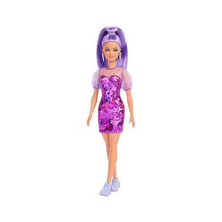 Barbie  Fashionistas Puppe im Lila-Monochrom Kleid 