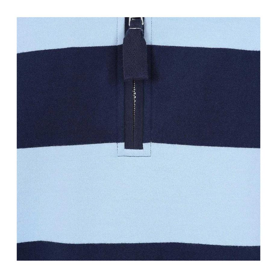 Lazy Jacks Sweatshirt rayé avec fermeture éclair courte  