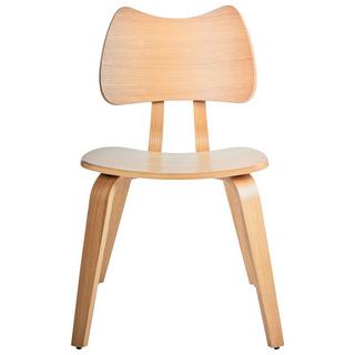 Beliani Set di 2 sedie da pranzo en Legno di caucciù Retrò DIANA  