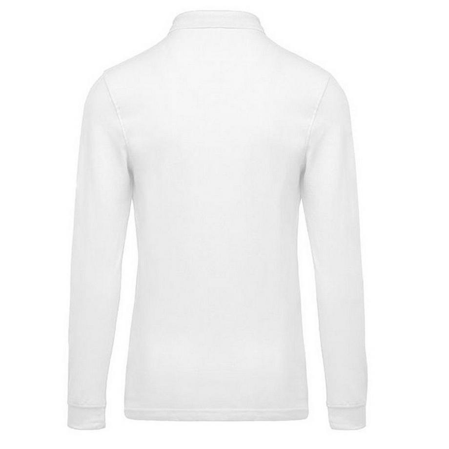 Kariban Polohemd Langarm Weiss  