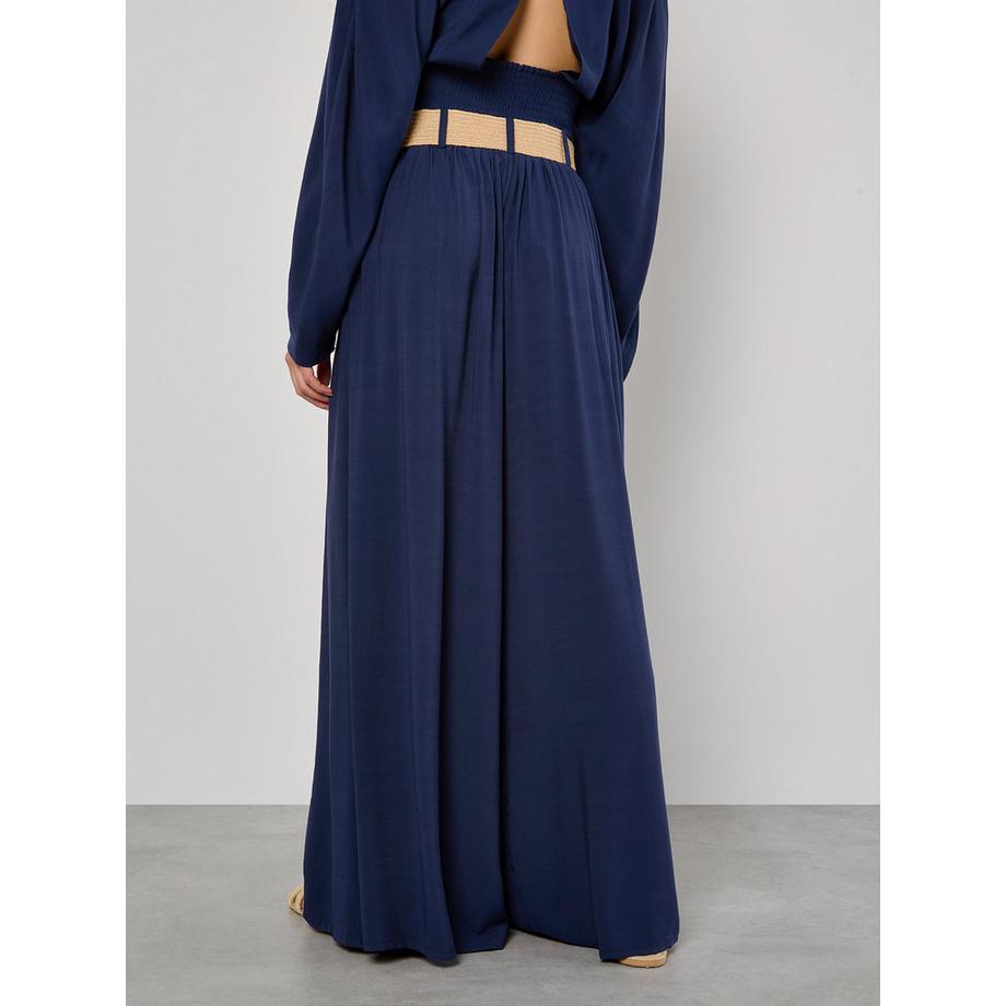 APRICOT Pantalon palazzo plissé avec ceinture  