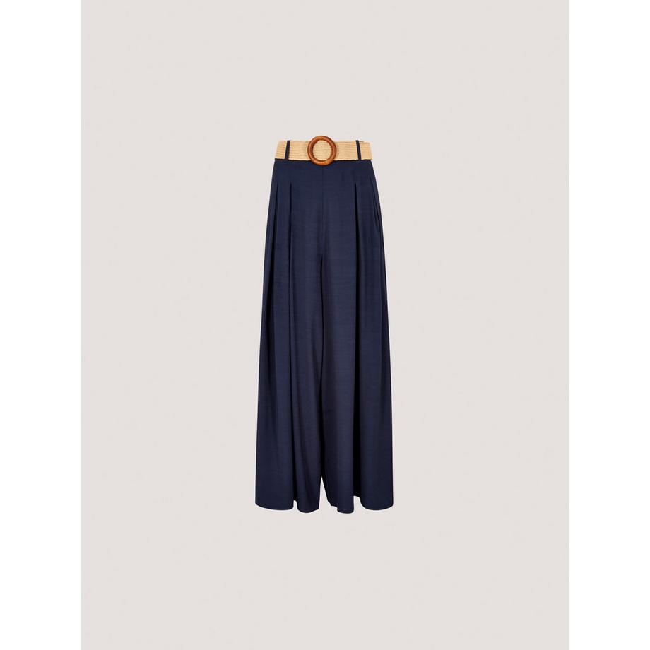 APRICOT Pantalon palazzo plissé avec ceinture  