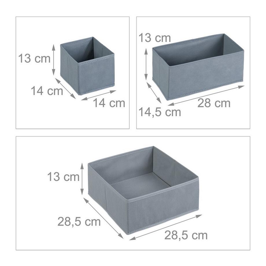 Northix Set di organizer per cassetti, 8 pezzi  