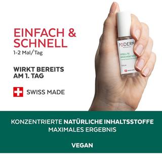 PODERM  Brüchige, Gerillte und Strapazierte Nägel - Swiss Made 