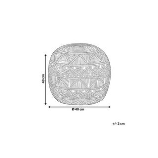 Beliani Pouf aus Baumwolle Klassisch KAYSERI  