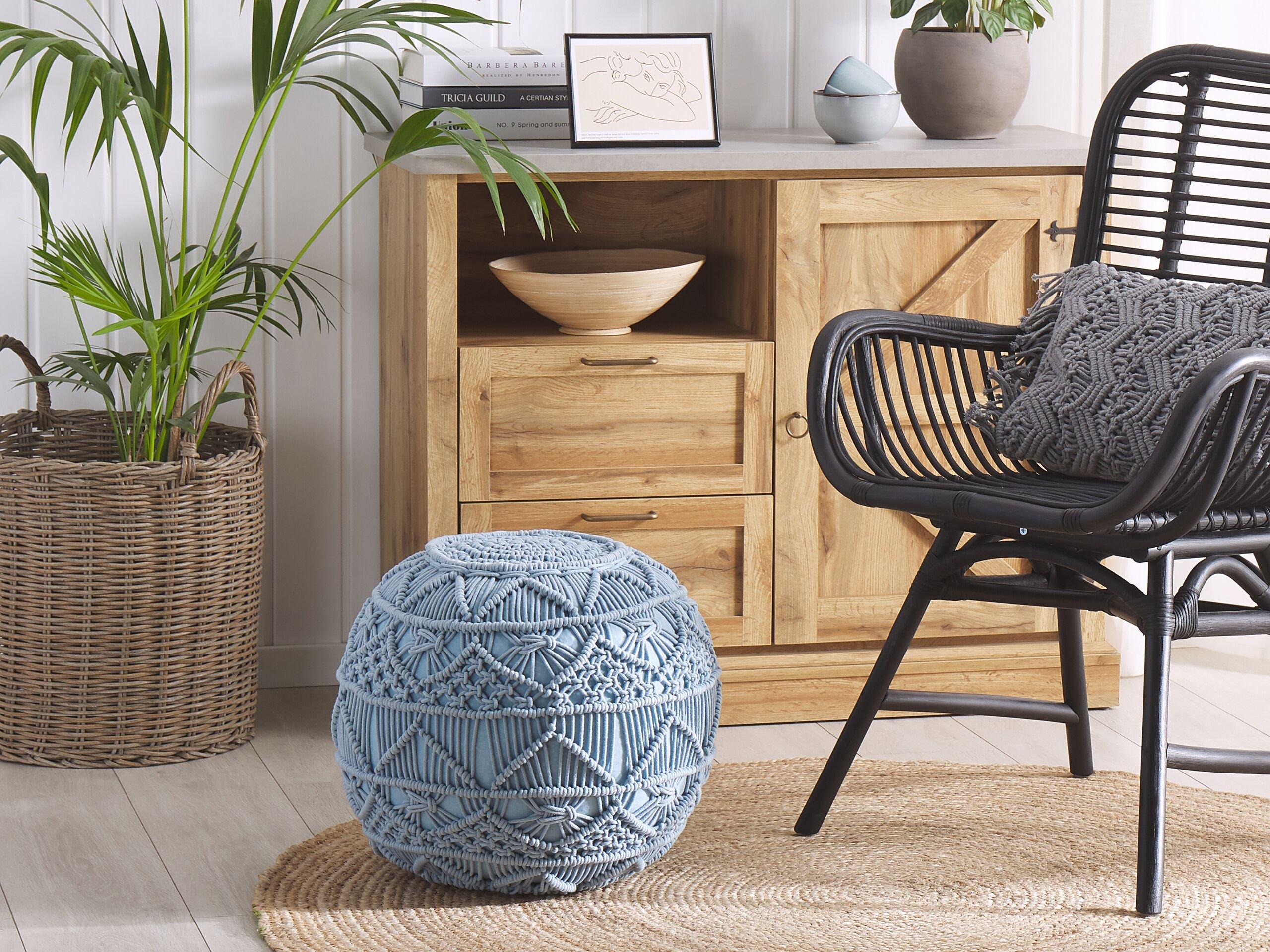 Beliani Pouf en Cotone Classico KAYSERI  