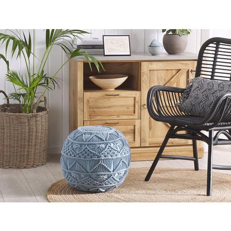 Beliani Pouf en Cotone Classico KAYSERI  