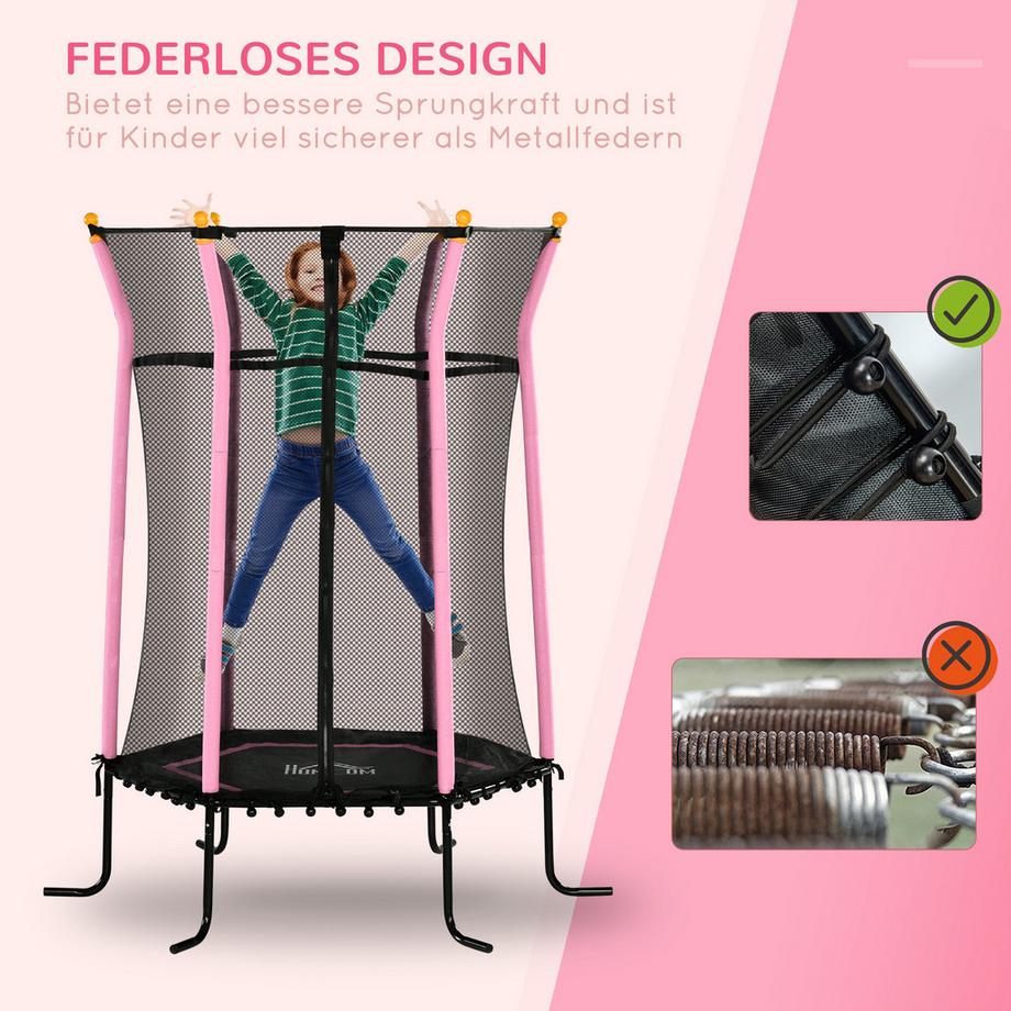 HOMCOM Trampoline pour enfants  