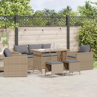 VidaXL Garten sofagarnitur poly-rattan  