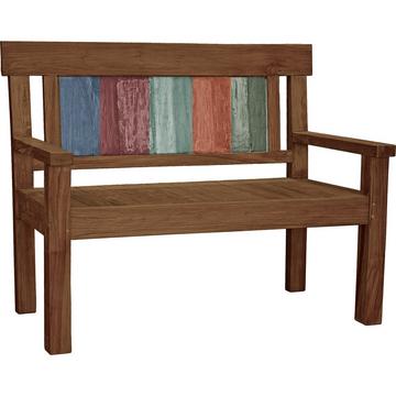 Panca da giardino Timor teak marrone 120