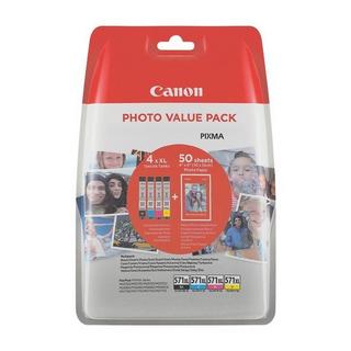 Canon  CLI-571XL Photo Value Pack (M, C, G, BK, Druckkopf) 