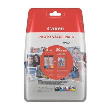 CLI-571XL Photo Value Pack (M, C, G, BK, Druckkopf)