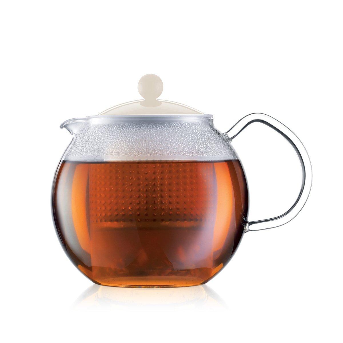 Image of Teebereiter mit Glasgriff und farbigem Deckel ASSAM Teebereiter mit Glasgriff und farbigem Deckel ASSAM