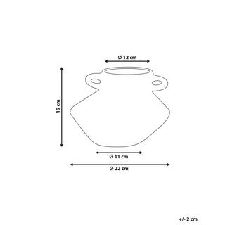 Beliani Vase à fleurs en Grès Moderne ALOSIDAE  