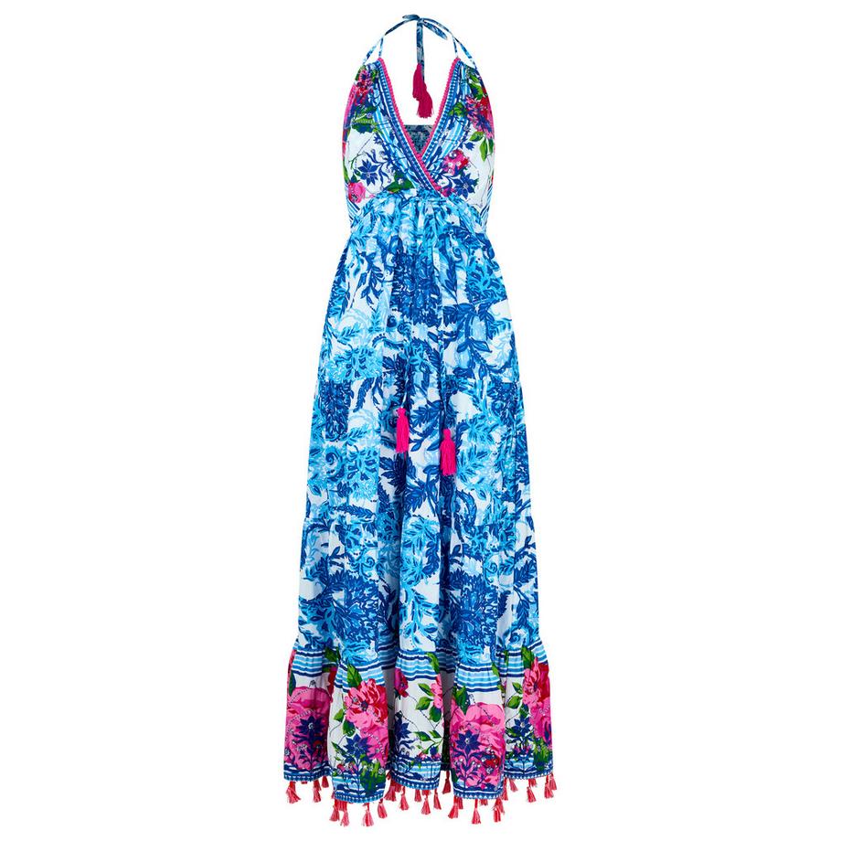 Joe Browns Abito Maxi Ricamato con Paillettes e Collo a Fascia  