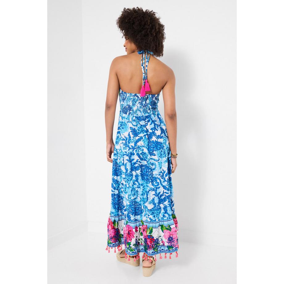 Joe Browns Abito Maxi Ricamato con Paillettes e Collo a Fascia  
