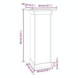 VidaXL supporto per fiori Pine Wood  