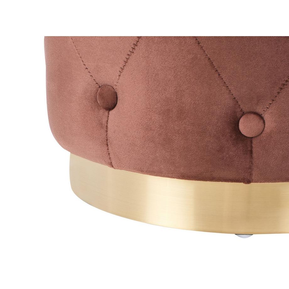 Beliani Pouf aus Samtstoff Retro CARROLLTON  