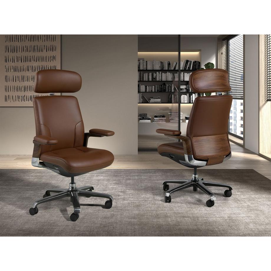 ANGEL CERDA Fauteuil de bureau pivotant en similicuir  