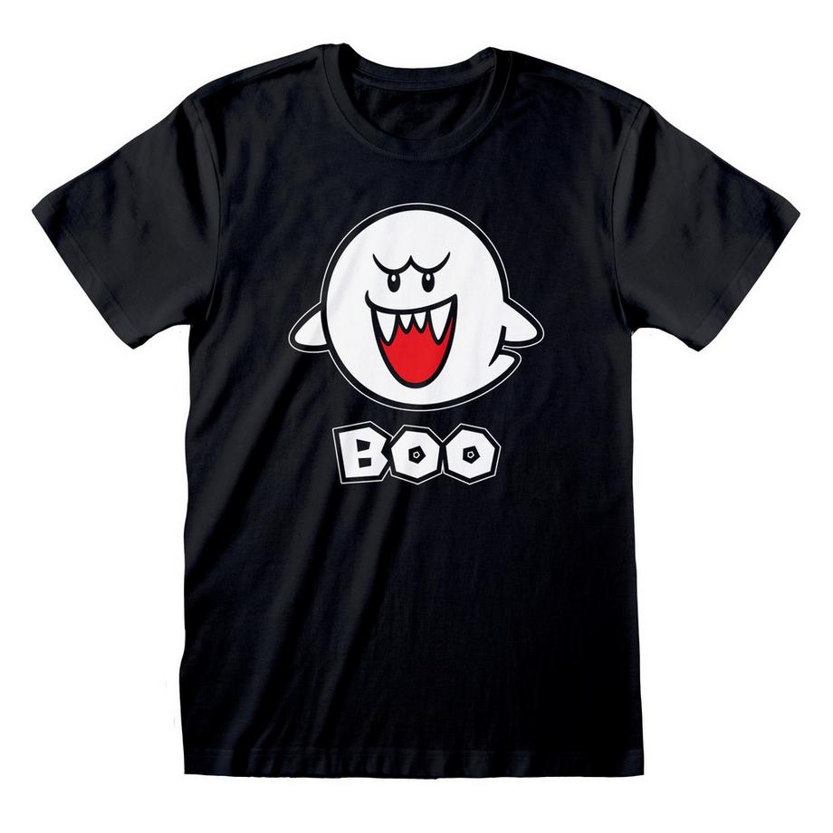 Super Mario Boo Grafik Print T-Shirt  