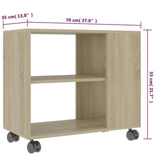 VidaXL Table d'appoint bois d'ingénierie  