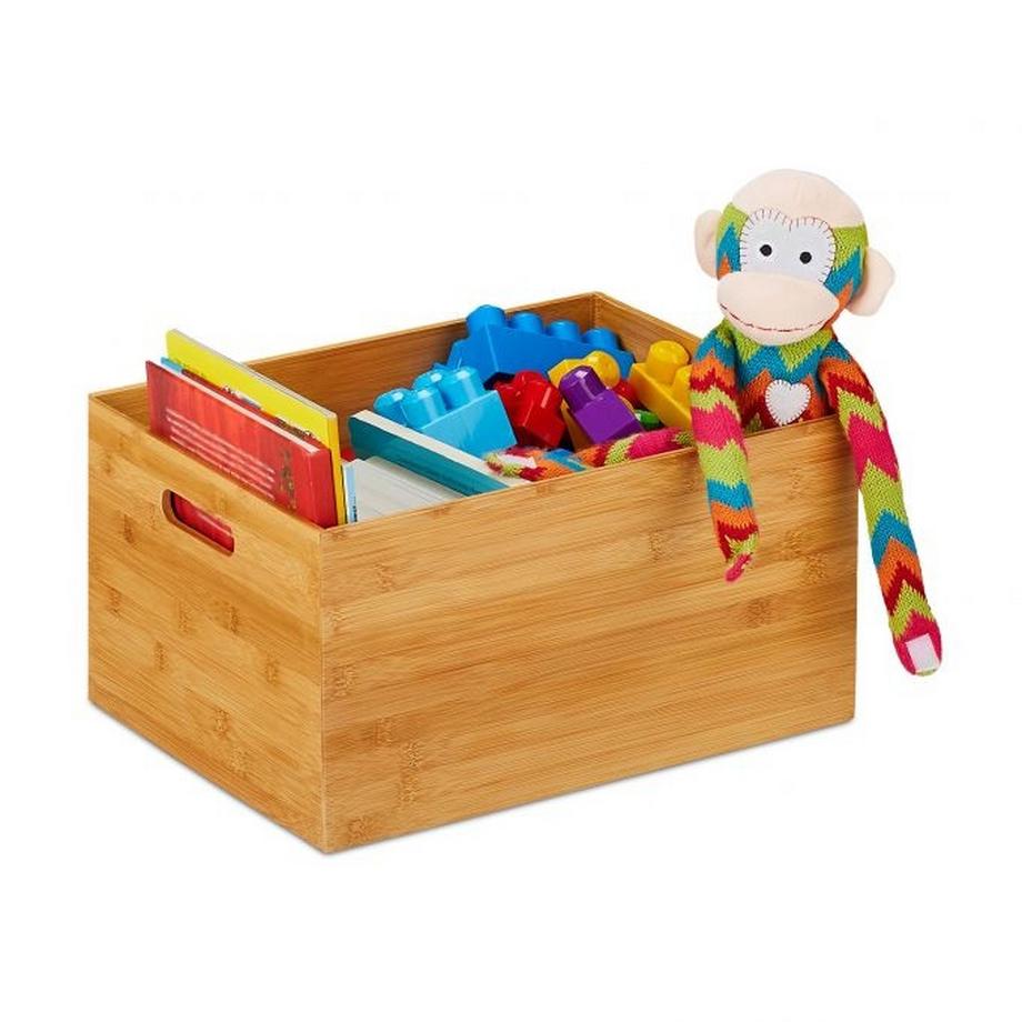 B2X Boîte de rangement en bambou  