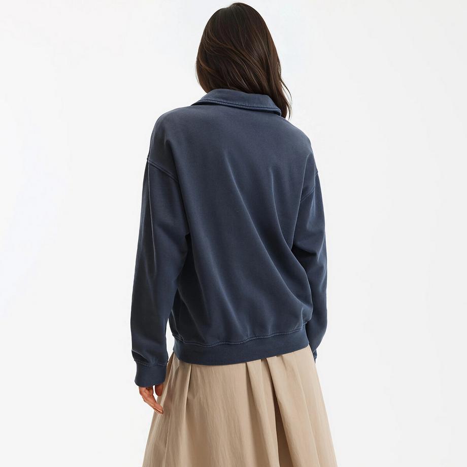 La Redoute Collections Sweatshirt mit Polokragen  