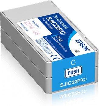 EPSON  SJIC22P(C): Ink cartridge for ColorWorks C3500 (Cyan) 