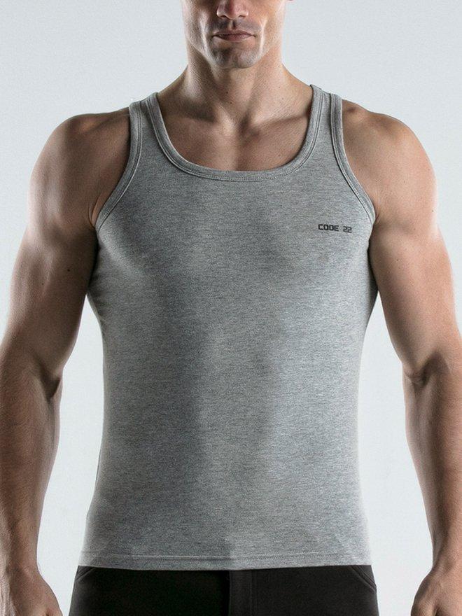 Image of Tanktop Basic Herren Grau XL