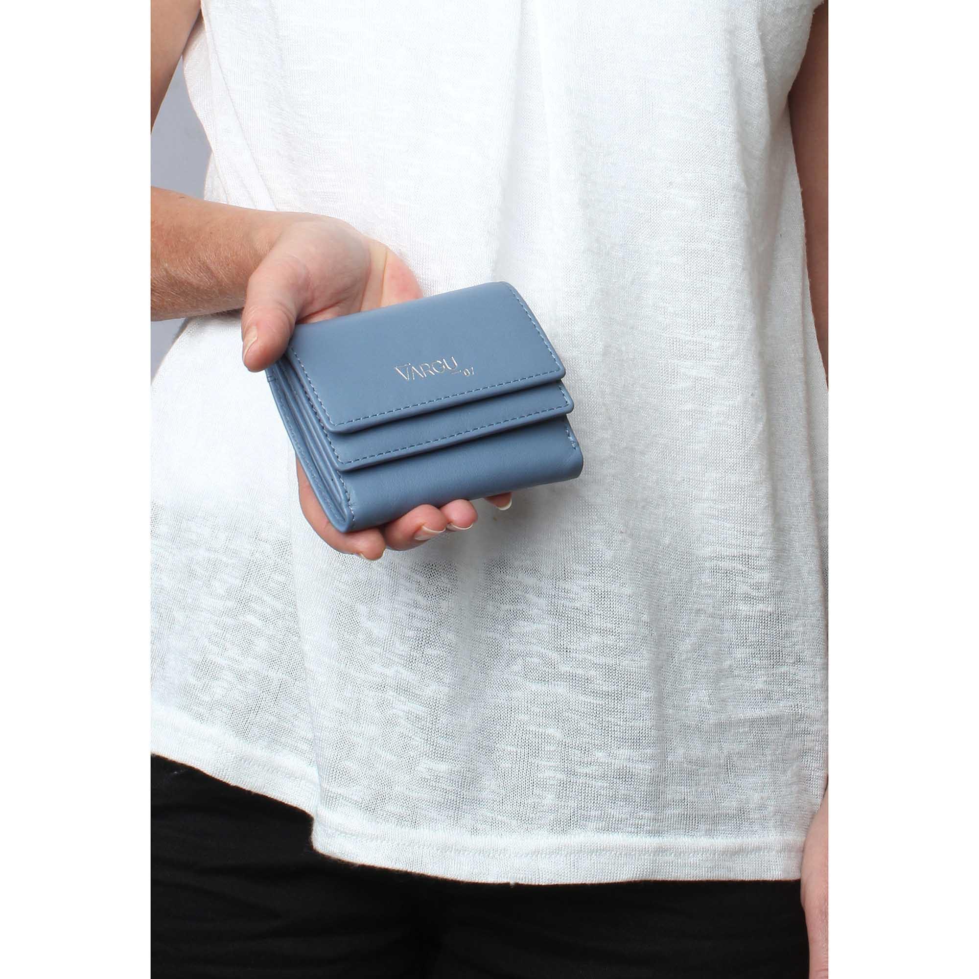 VARGU Ivena 1 Portefeuille en Cuir Véritable  