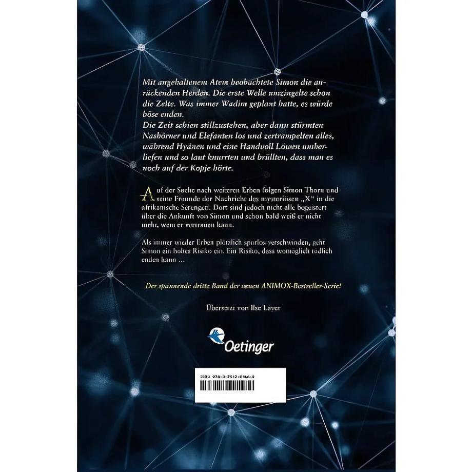 Die Erben der Animox 3. Der Kampf des Elefanten Carter, Aimée; Layer, Ilse (Übersetzung); Schneider, Frauke (Umschlaggestaltung) Gebundene Ausgabe 