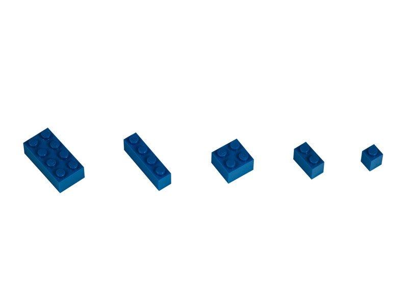 Q-BRICKS  Bausteine Unicolor Blau 