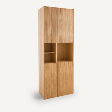 4-türiges Bücherregal