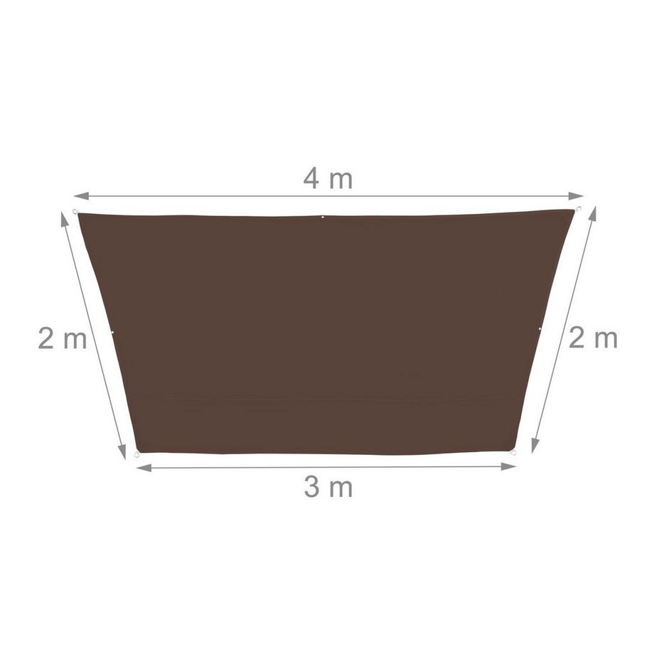 B2X Sonnensegel trapezförmig  