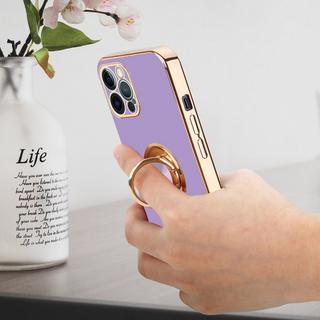 Cadorabo  Housse compatible avec Apple iPhone 12 PRO avec anneau - Coque de protection en silicone TPU flexible, avec protection pour appareil photo et support voiture magnétique 