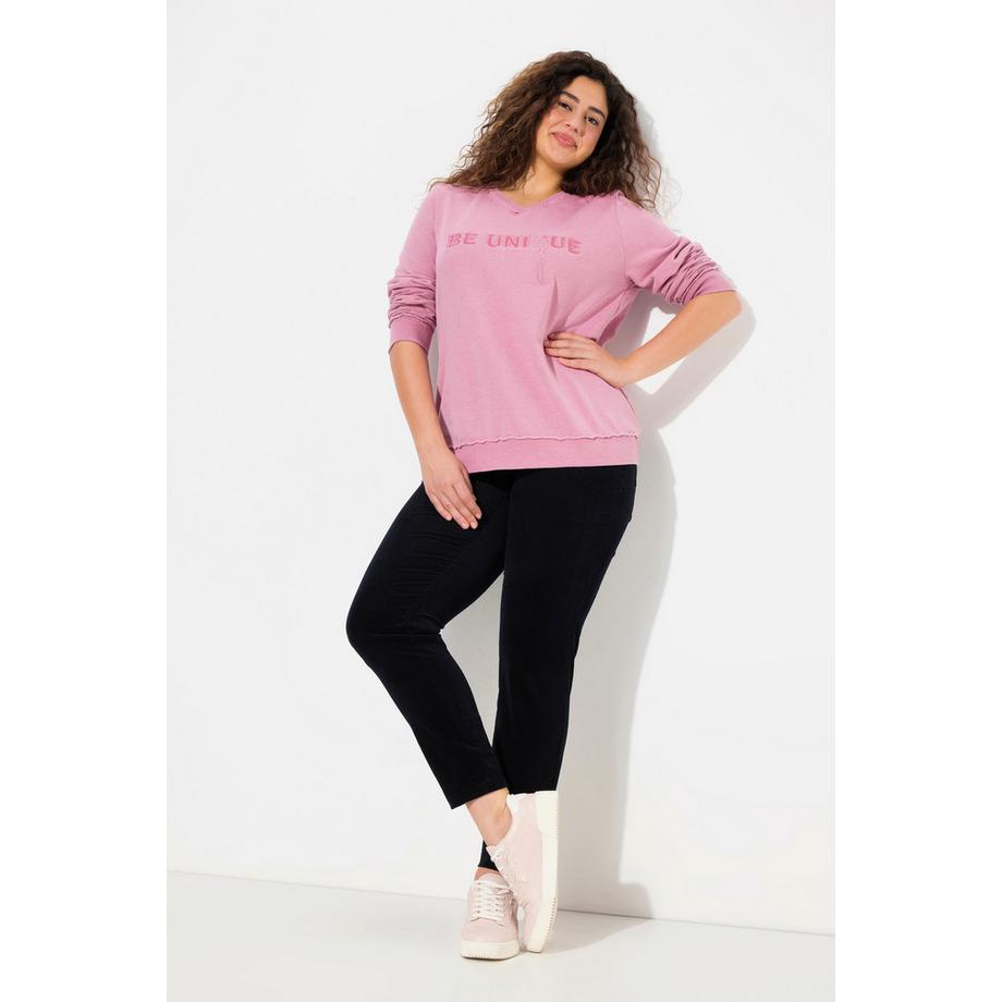 Ulla Popken Jegging Sienna Côtelé Jambe Étroite Ceinture Élastique  