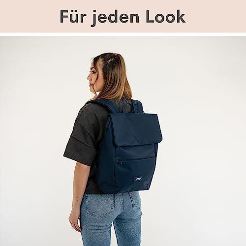 Only-bags.store Rucksack Klein Blau - Ronja - Moderner Tagesrucksack mit Laptopfach für Uni Business City - 10L -  