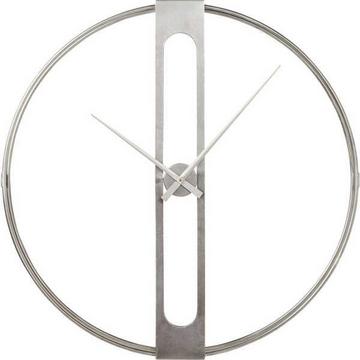 Clip horloge murale argent Ø107cm