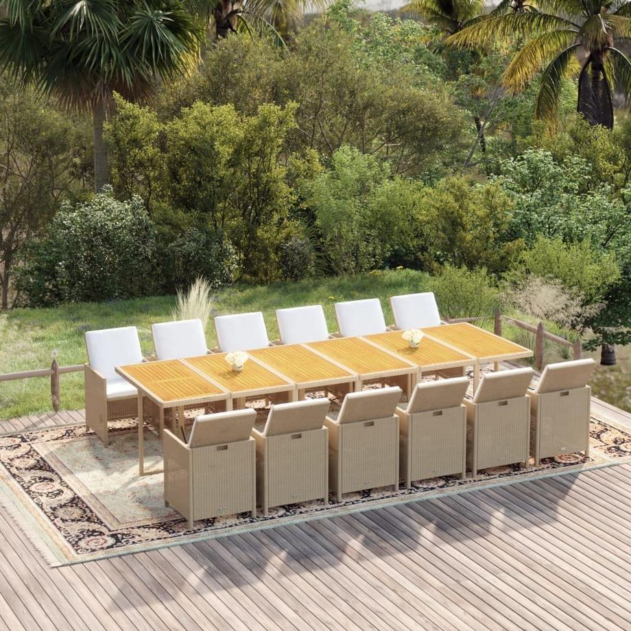 VidaXL set da pranzo da giardino  