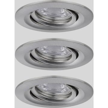 SET EBL Nova mini plus coin EasyDim pivotant 3x4.2W 2700K 230V fer en fonte/alu