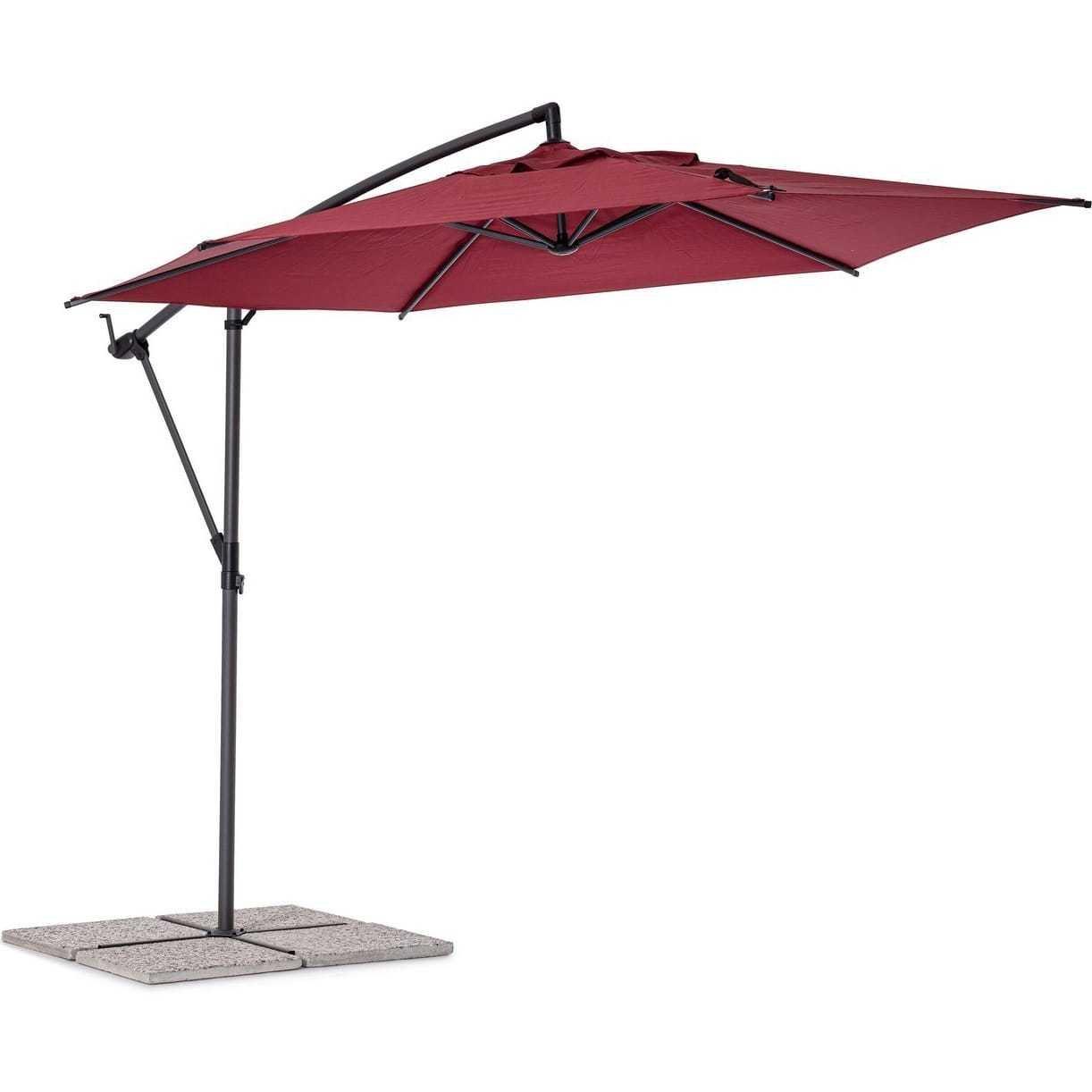 Image of Ampelschirm Tropea anthrazit-Burgundy 300 Ampelschirm Tropea anthrazit-Burgundy 300