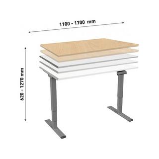 Contini Châssis de table élévatrice ET225E gris foncé RAL 7045  