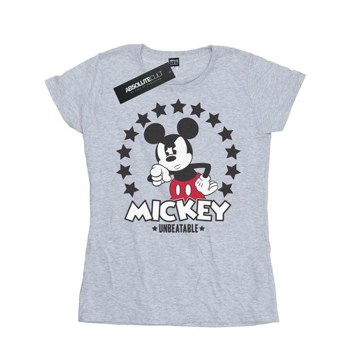 Image of Mickey Mouse Unbeatable Tshirt Damen Grau XL