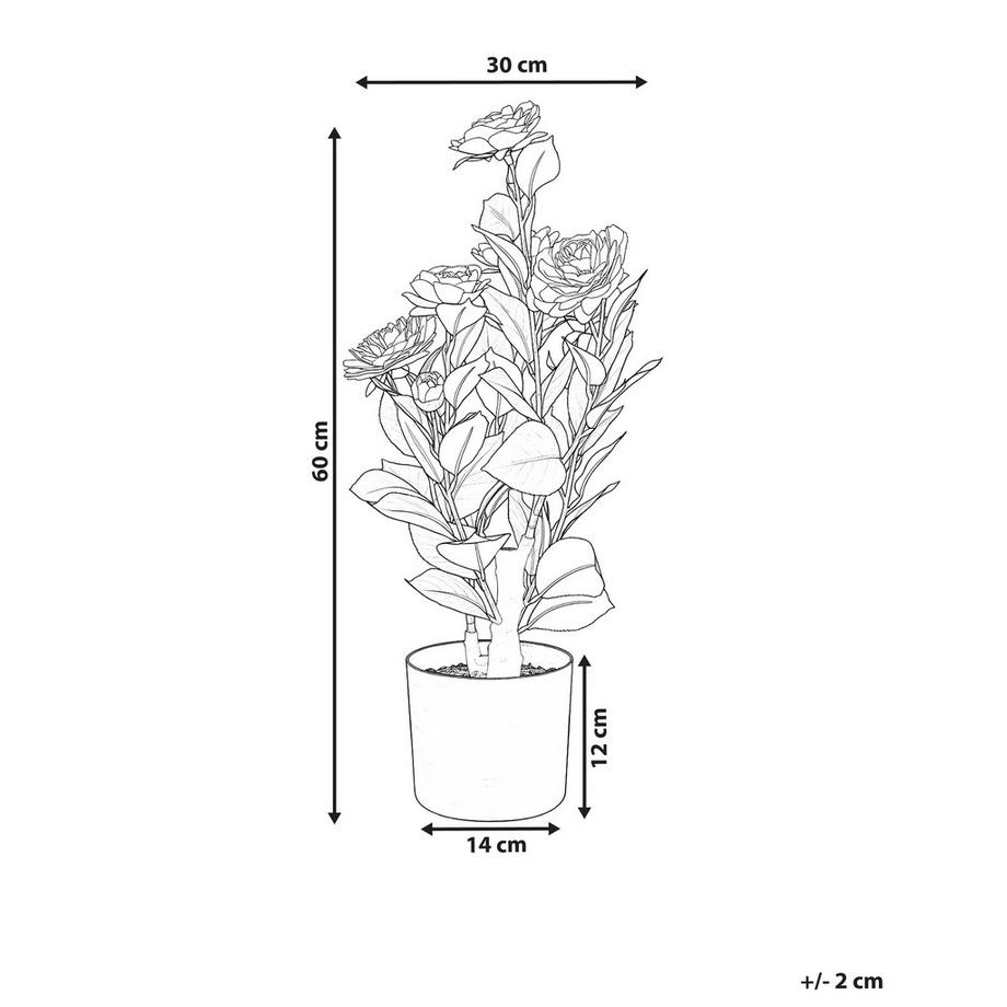 Beliani Plante artificielle en Matière synthétique Glamour CAMELLIA  