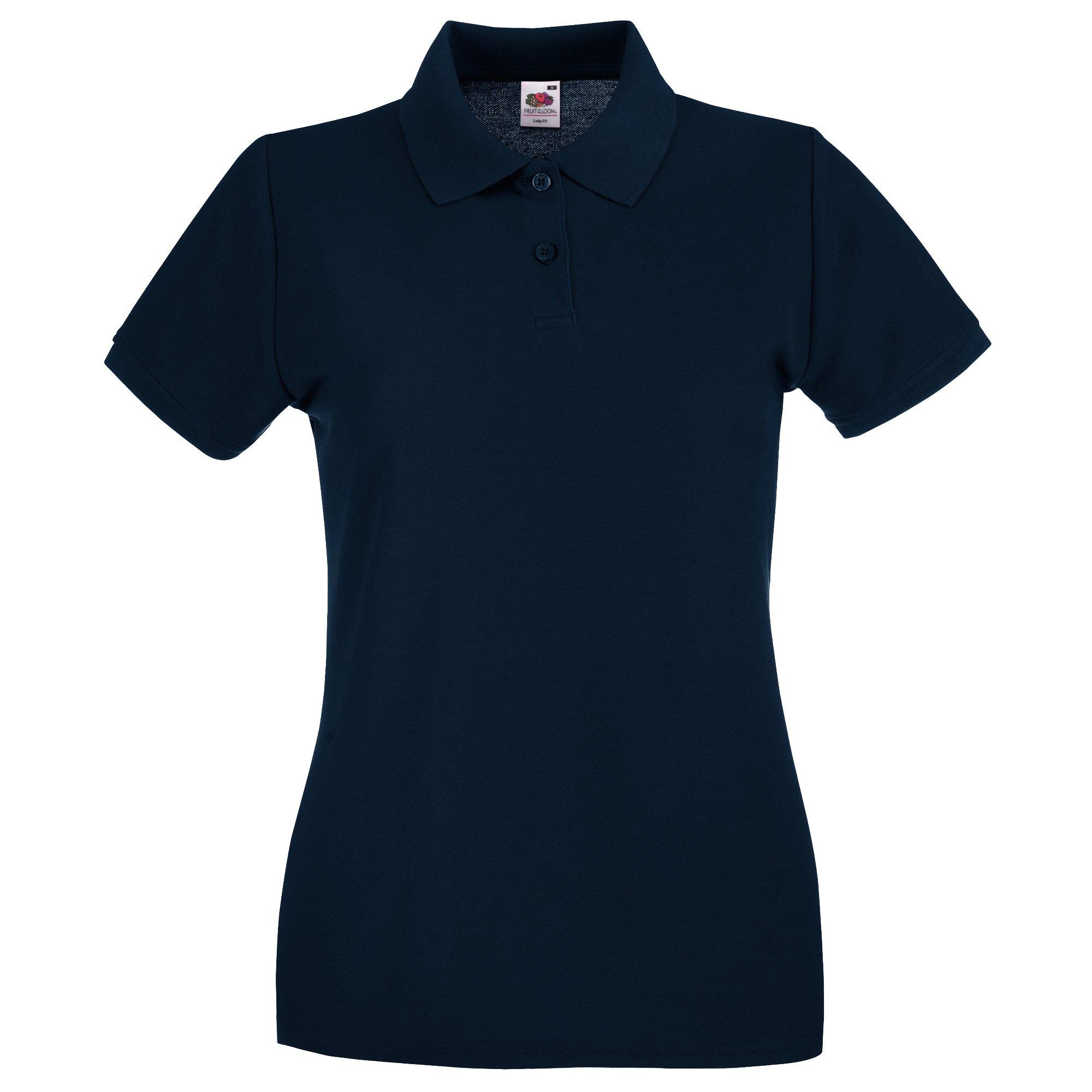 Image of Ladyfit Premium-kurzarm Polo Shirt Damen Marine L