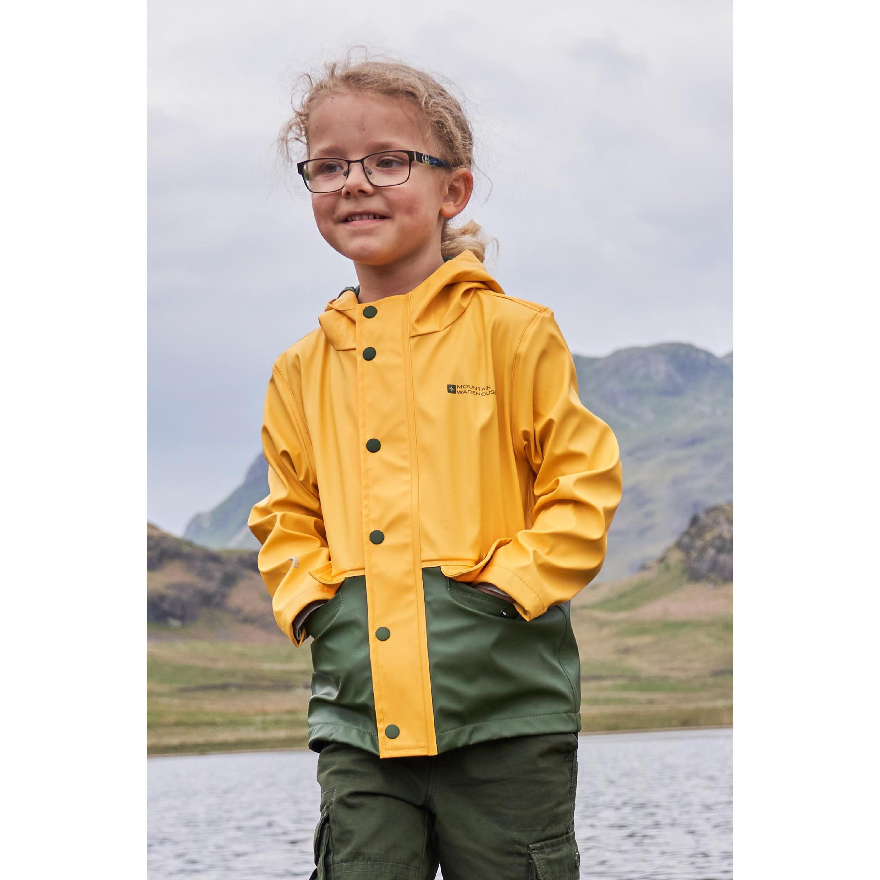 Image of Drizzle Jacke, Wasserfest Jungen Senfgelb 116