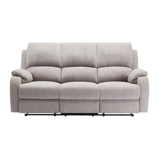 Vente-unique Relaxsofa 3-Sitzer - Mikrofaser - Hellgrau - BRODY  