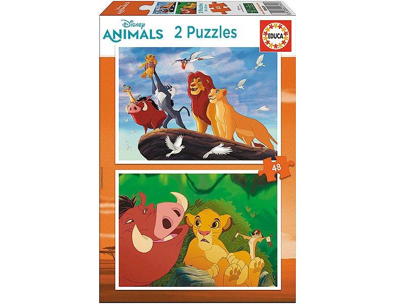 Educa  Puzzle König der Löwen (2x48) 