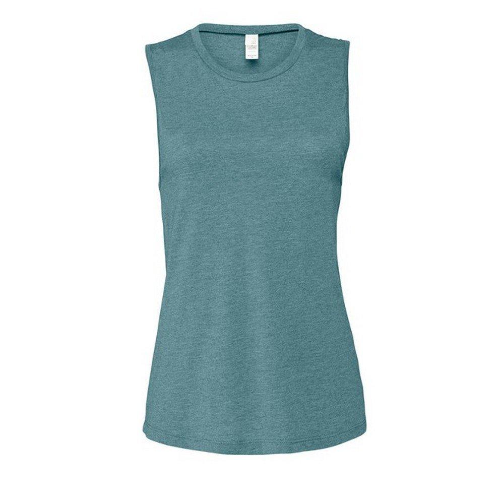 Image of Muscle Ärmelloses Oberteil Unisex Pink Teal L