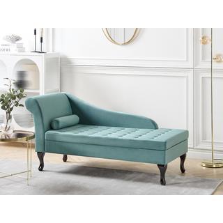 Beliani Chaise longue en Velours Rétro PESSAC  